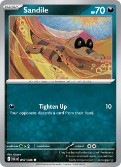 Sandile - pokemon TCG Card