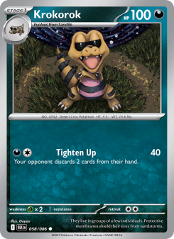 Krokorok - pokemon TCG Card