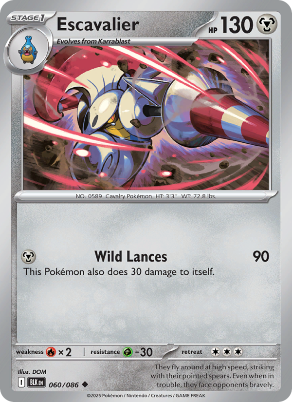 Escavalier - Pokémon TCG Card
