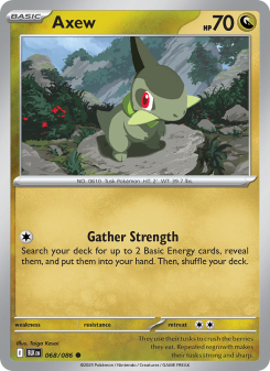 Axew - pokemon TCG Card