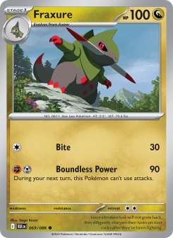 Fraxure - pokemon TCG Card