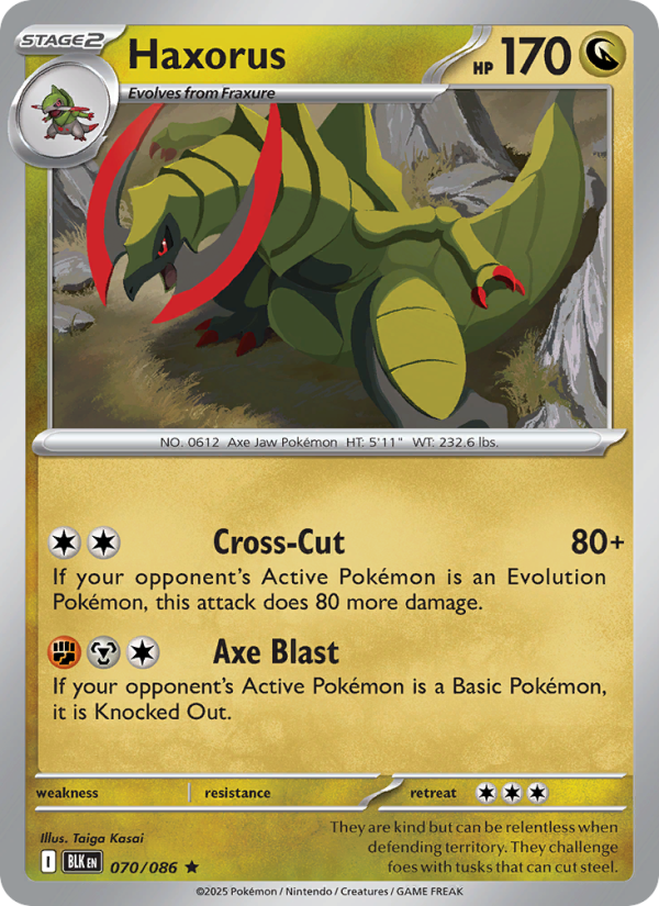 Haxorus - Pokémon TCG Card