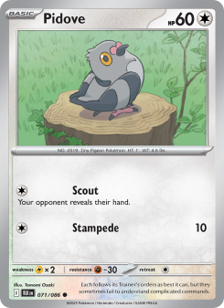 Pidove - pokemon TCG Card
