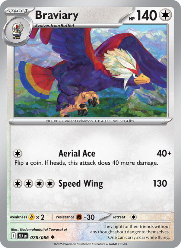 Braviary - Pokémon TCG Card