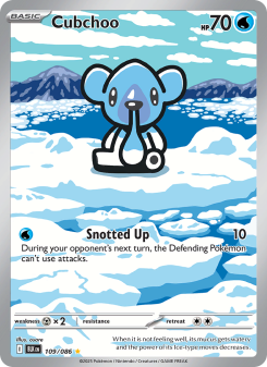 Cubchoo - pokemon TCG Card
