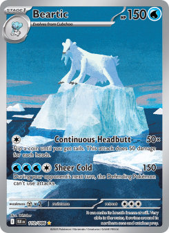 Beartic - pokemon TCG Card