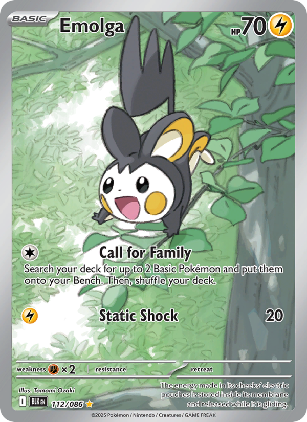 Emolga - Pokémon TCG Card