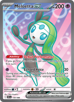 Meloetta ex - pokemon TCG Card