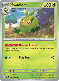 Swadloon - pokemon TCG Card