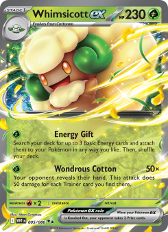 Whimsicott ex - pokemon TCG Card