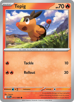 Tepig - pokemon TCG Card