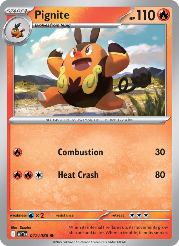 Pignite - Pokémon TCG Card