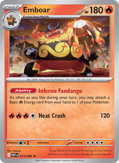 Emboar - pokemon TCG Card