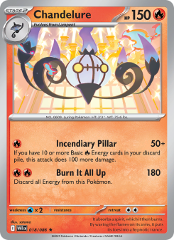 Chandelure - pokemon TCG Card