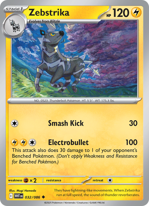 Zebstrika - Pokémon TCG Card