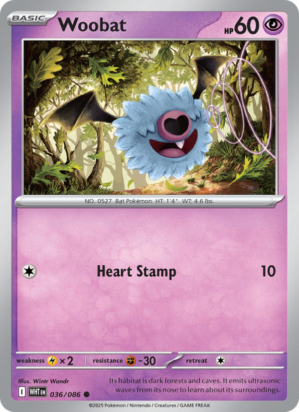 Woobat - Pokémon TCG Card