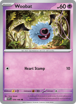 Woobat - pokemon TCG Card
