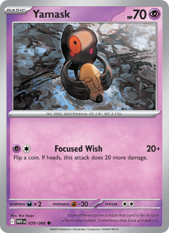 Yamask - pokemon TCG Card