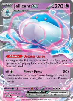 Jellicent ex - pokemon TCG Card