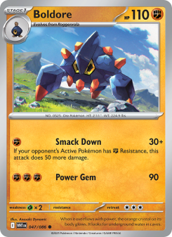 Boldore - pokemon TCG Card