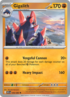 Gigalith - pokemon TCG Card