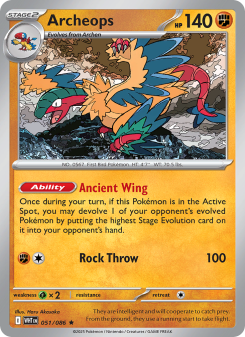 Archeops - pokemon TCG Card
