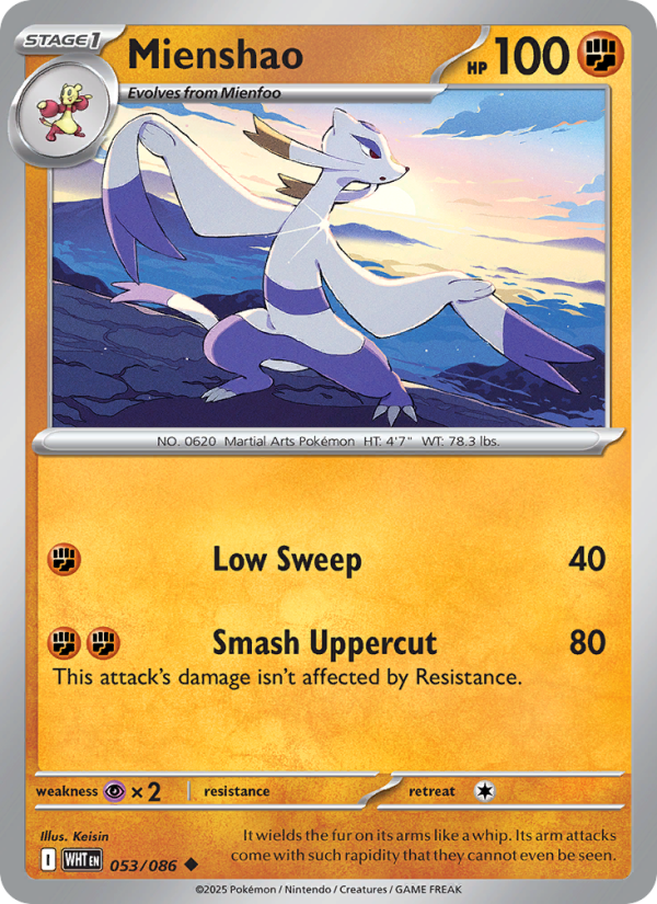 Mienshao - Pokémon TCG Card