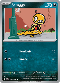 Scraggy - pokemon TCG Card