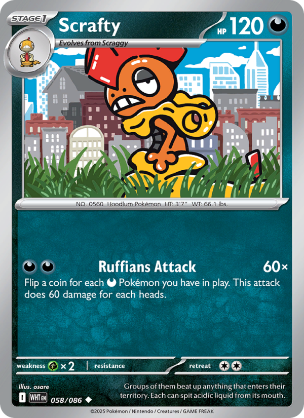 Scrafty - Pokémon TCG Card