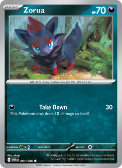 Zorua - pokemon TCG Card
