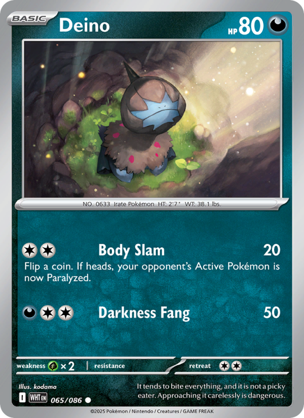 Deino - Pokémon TCG Card