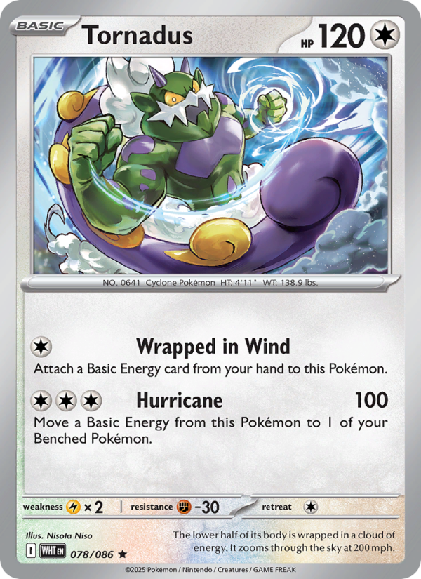 Tornadus - Pokémon TCG Card
