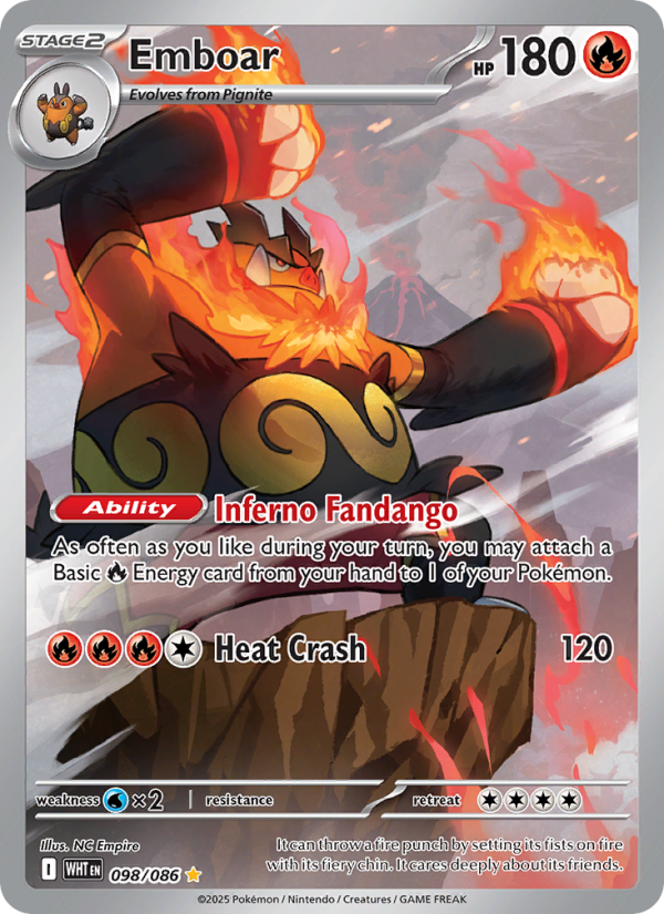 Emboar - Pokémon TCG Card