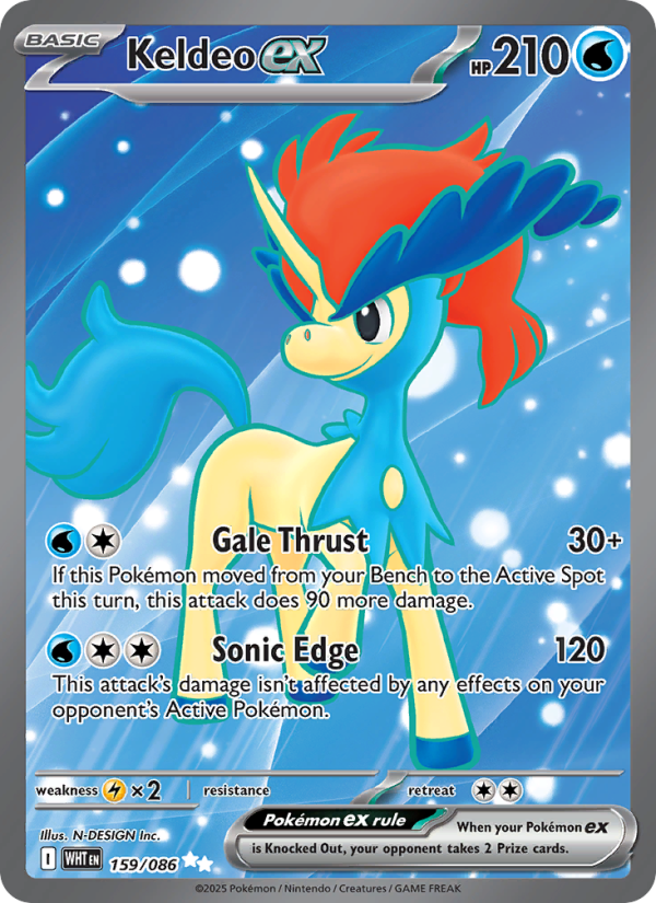 Keldeo ex - Pokémon TCG Card