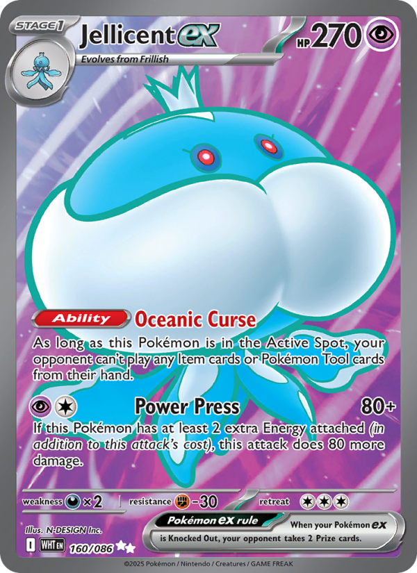 Jellicent ex - Pokémon TCG Card