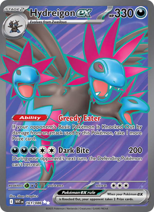 Hydreigon ex - Pokémon TCG Card