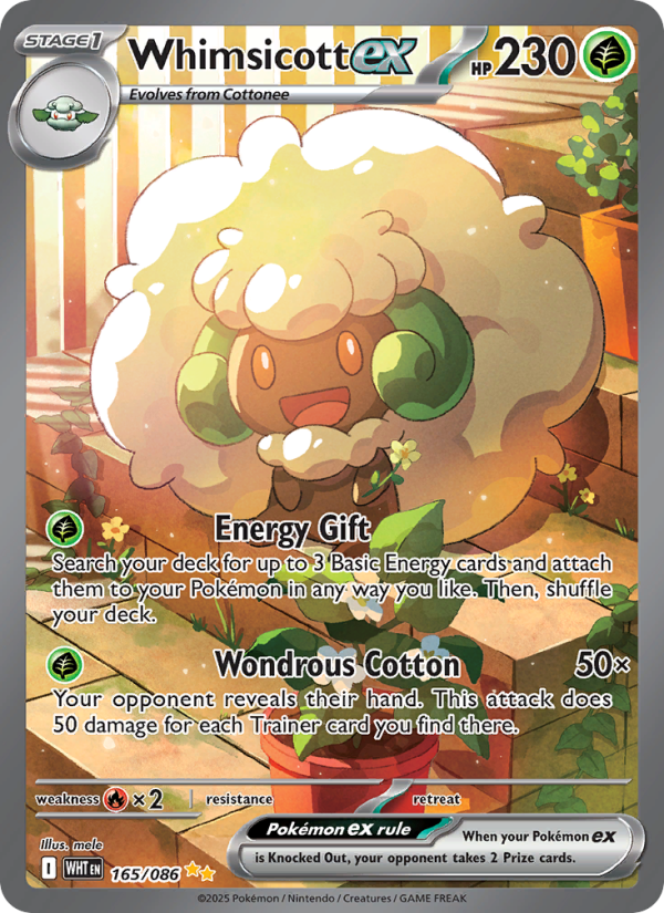 Whimsicott ex - Pokémon TCG Card