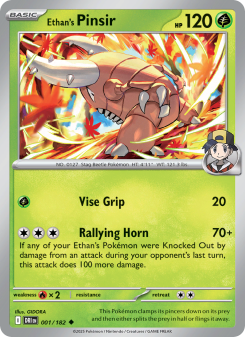 Ethan's Pinsir - pokemon TCG Card