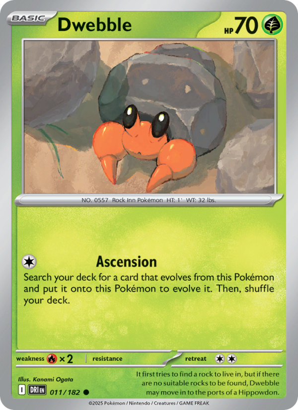 Dwebble - Pokémon TCG Card