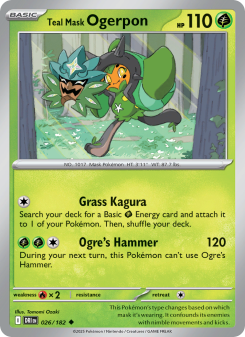 Teal Mask Ogerpon - pokemon TCG Card