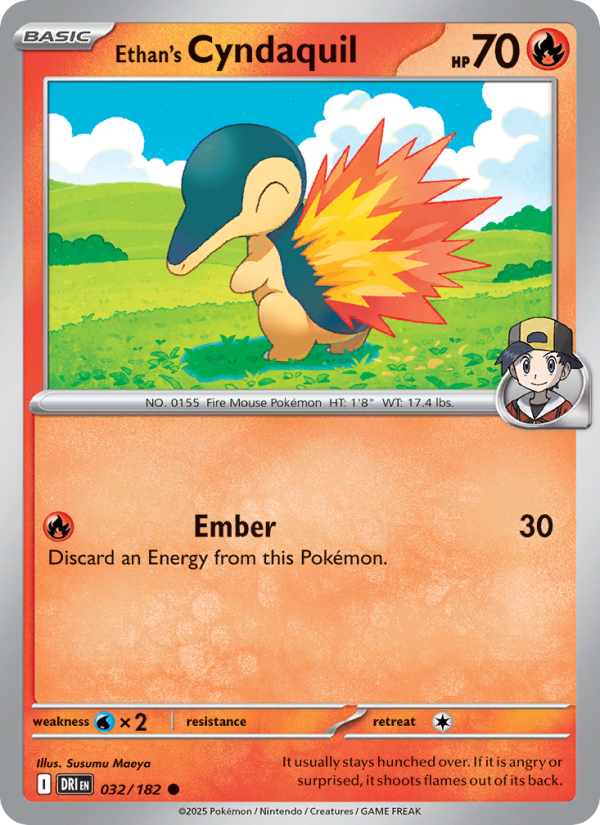 Ethan's Cyndaquil - Pokémon TCG Card