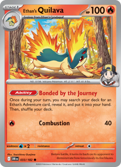 Ethan's Quilava - pokemon TCG Card