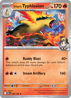 Ethan's Typhlosion - pokemon TCG Card
