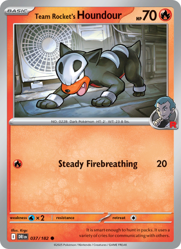 Team Rocket's Houndour - Pokémon TCG Card