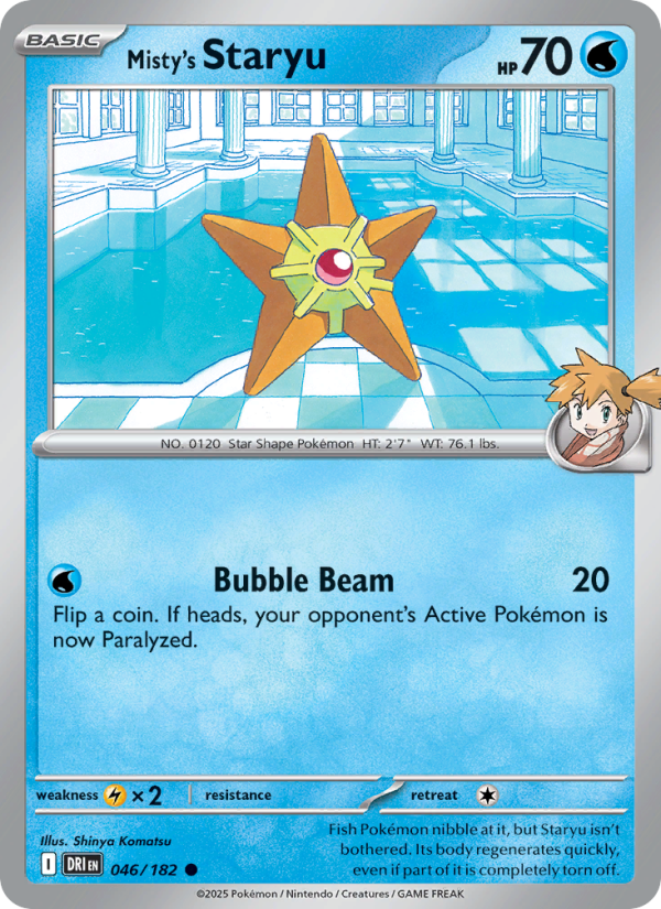 Misty's Staryu - Pokémon TCG Card