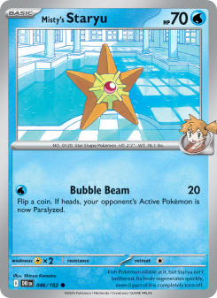 Misty's Staryu - pokemon TCG Card