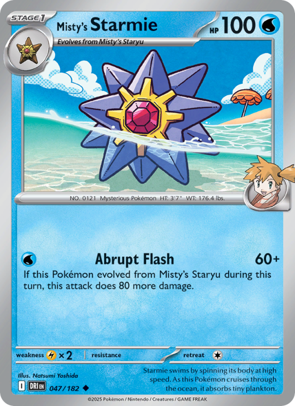 Misty's Starmie - Pokémon TCG Card