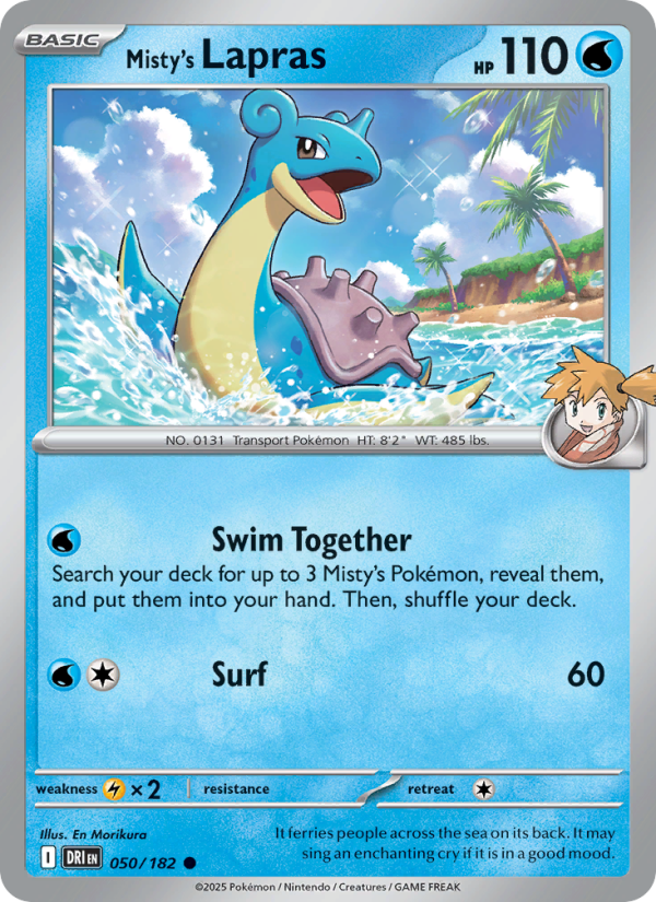 Misty's Lapras - Pokémon TCG Card