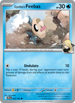 Cynthia's Feebas - pokemon TCG Card