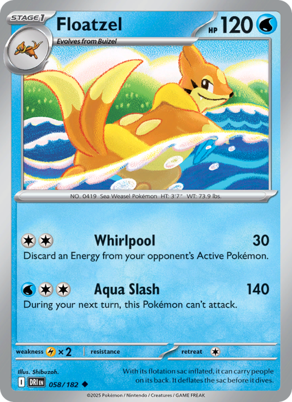 Floatzel - Pokémon TCG Card